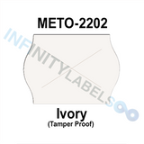 189,000 Meto compatible 2202 Ivory Labels. Full case w/12 ink rollers.