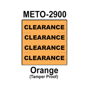 [CUSTOM] 78,000 Meto compatible 2900 Orange Labels. Full case. "CLEARANCE"