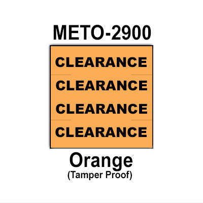 [CUSTOM] 78,000 Meto compatible 2900 Orange Labels. Full case. 