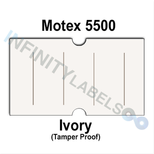 240,000 Motex compatible 5500 Ivory Labels. Full case.
