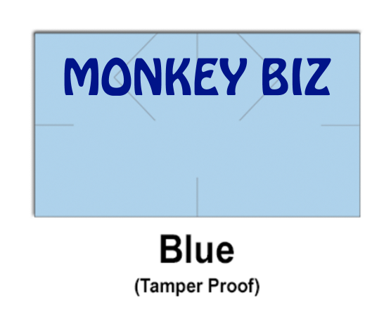 [CUSTOM] Monarch compatible 1131 Light Blue Labels - MONKEY BIZ