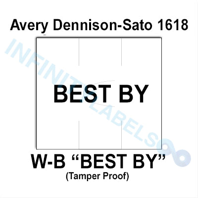240,000 Avery Dennison / Sato compatible 1618 