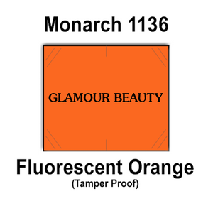 [CUSTOM] Monarch compatible 1136/1138 Fluorescent Orange Labels - GB