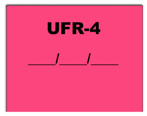 CUSTOM (Agro): 96,000 Monarch compatible 1151 Fluorescent Pink Labels. Full case w/16 ink rollers.