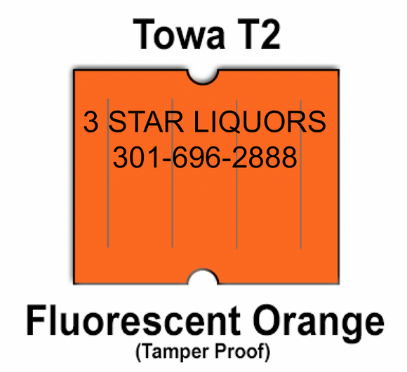 [CUSTOM] Towa 2 (GL) compatible Fluorescent Orange Labels - 3 Star