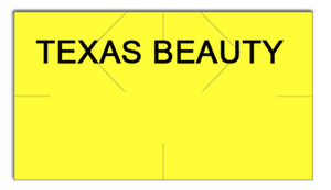[CUSTOM] Monarch compatible 1131 Fluorescent Yellow Labels - Texas Beauty