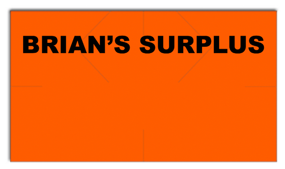 [CUSTOM] Monarch compatible 1131 Fluorescent Orange Labels - Brian