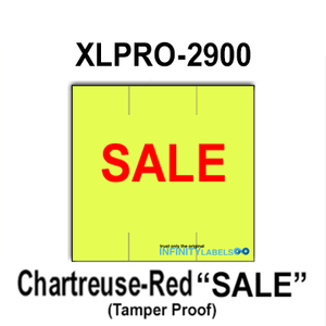 78,000 XLPro 2900 compatible "SALE" Fluorescent Chartreuse Labels