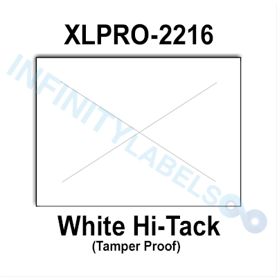 200,000 XLPro compatible 2216 White Hi-Tack Labels – Infinity Labels