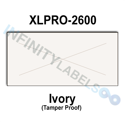 216,000 XLPro compatible 2600 Ivory Labels. Full case w/12 ink rollers.