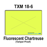 288,000 X-Mark compatible 1812 Fluorescent Chartreuse Labels. Full case w/8 ink rollers.