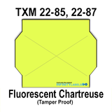 189,000 X-Mark compatible 2202 Fluorescent Chartreuse Labels. includes 12 ink rollers