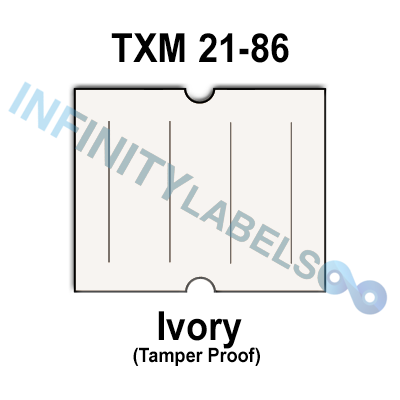 180,000 X-Mark compatible 2117 Ivory Labels. Full case.